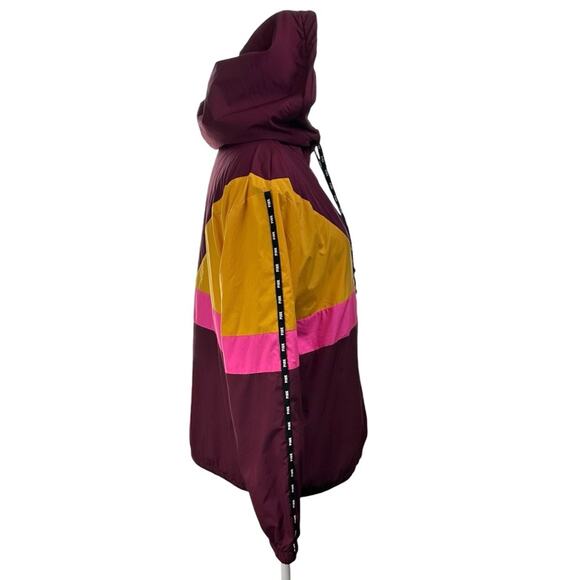 PINK Victoria's Secret Sherpa Lined Hooded Color Block Jacket Oversized Size XS - Picture 5 of 10